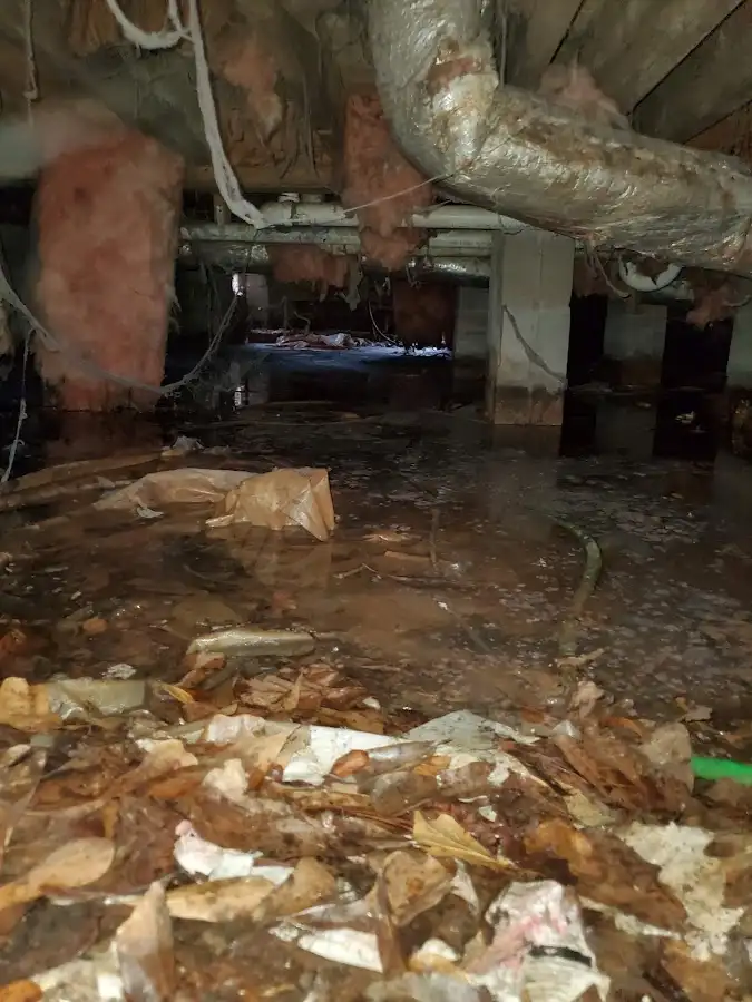 Crawl space flood assessment for Commercial Water Damage Restoration in Sahuarita